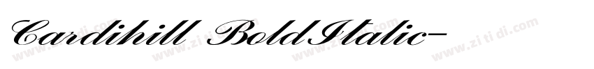 Cardihill BoldItalic字体转换 Cardihill BoldItalic字体转换